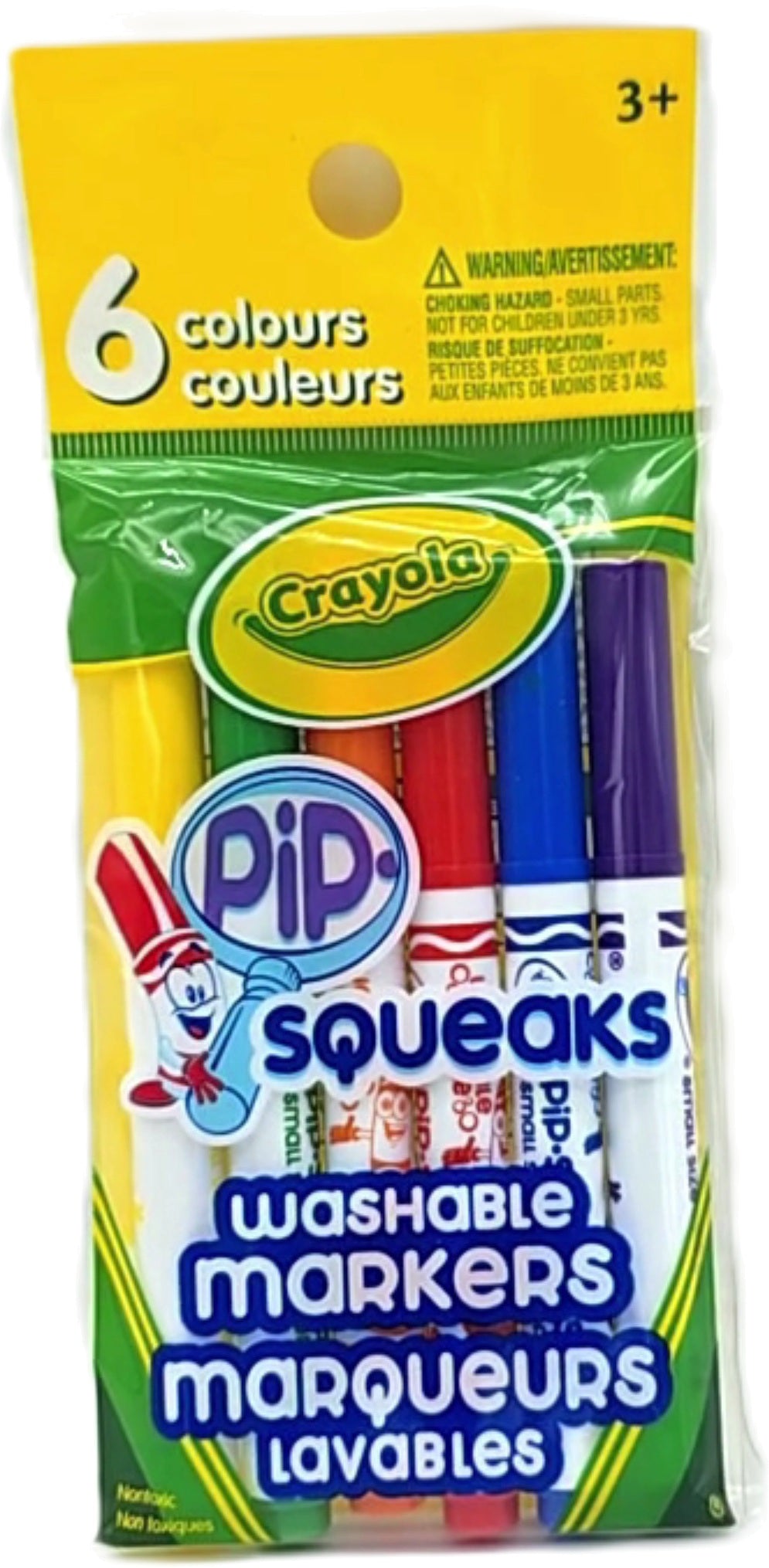 Crayola Pip Squeaks Washable Markers 6pk Classic