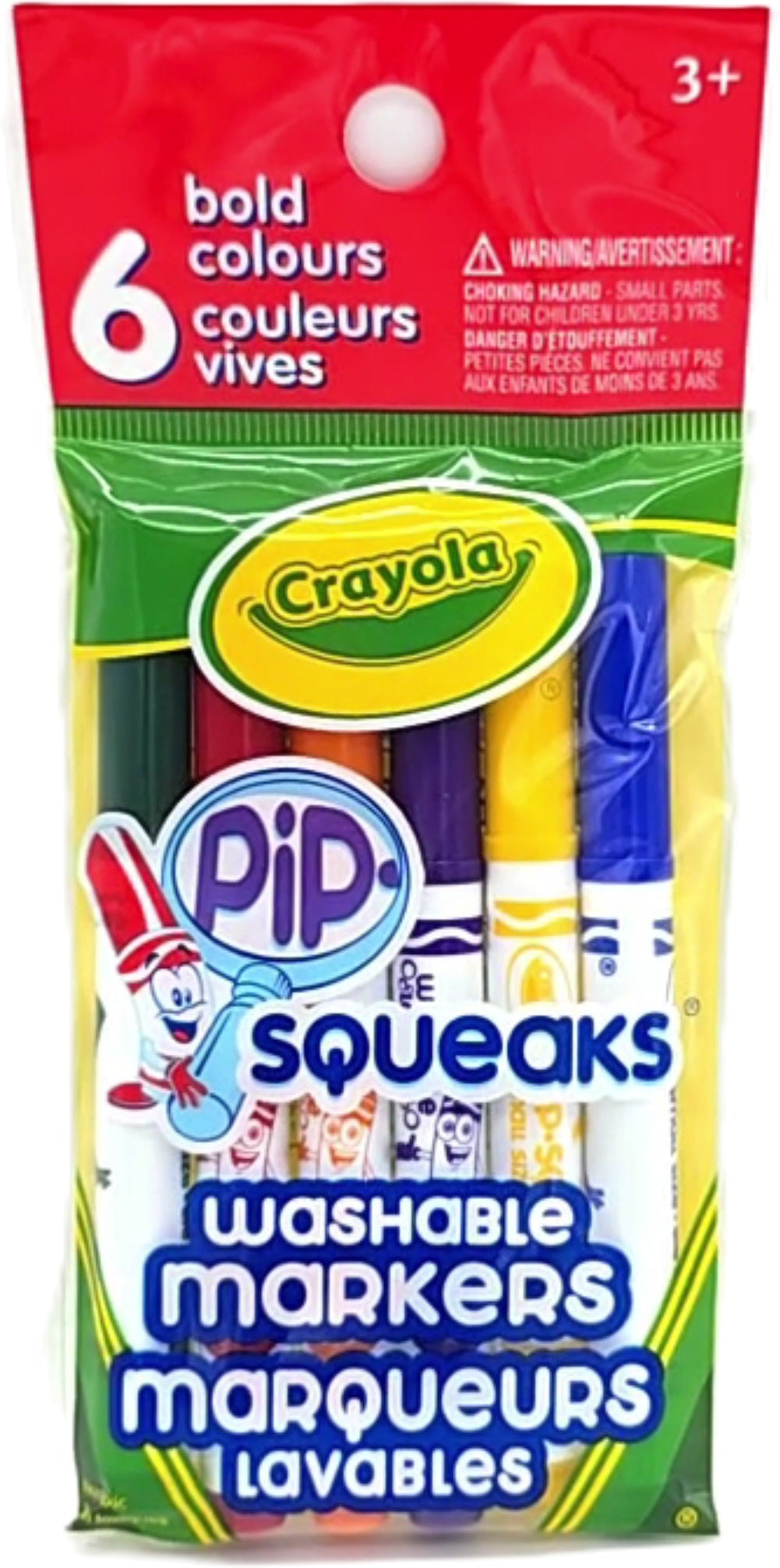 Crayola Pip Squeaks Washable Markers 6pk Bold