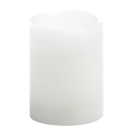 LED Wax Candle 3" x 4" Warm Natural Flicker — side view