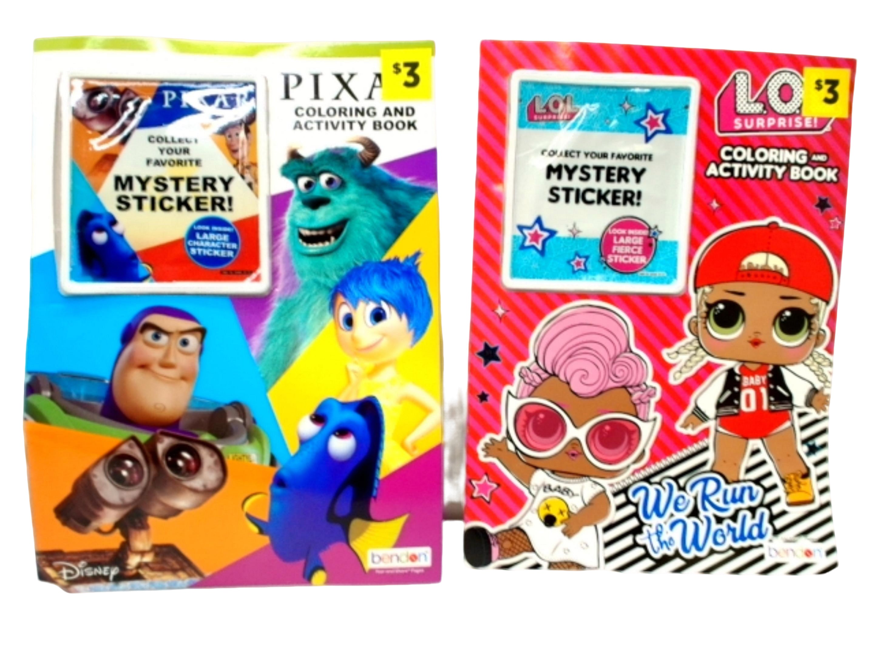 Colouring And Activity Book Pixar Or Lol Surprise!