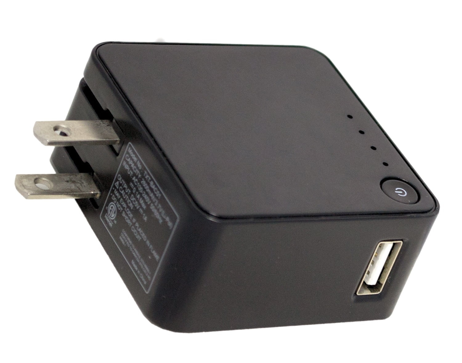 2-in-1 USB Wall Charger with 2600mAh Backup Battery