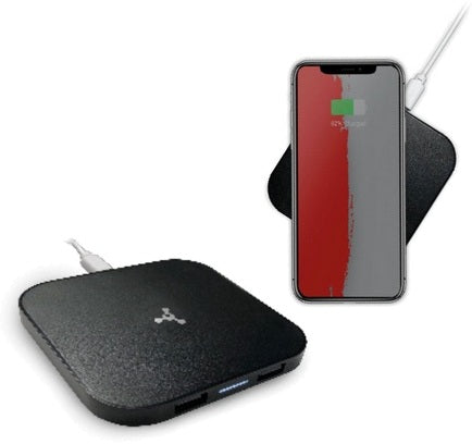 Qi Wireless Charger with Dual USB Ports