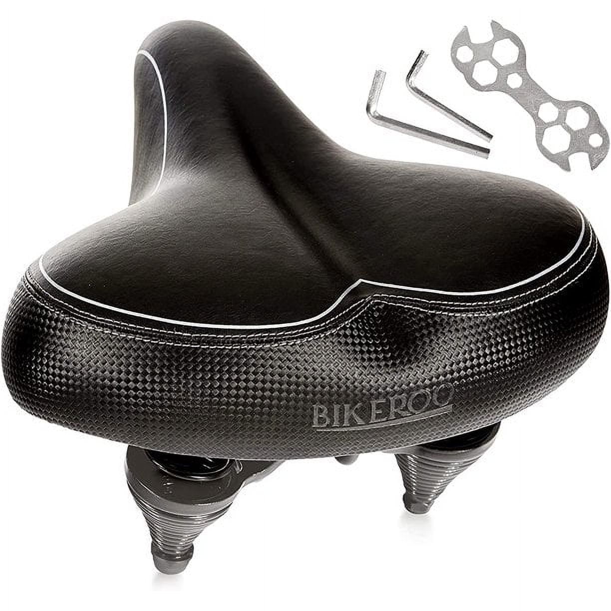 Bikeroo Wide Cushioned Comfortable Bike Saddle Seat