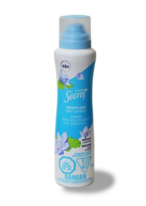 SECRET 116GM WATERLILY+ARGAN OIL SPRAY - Brantford Surplus