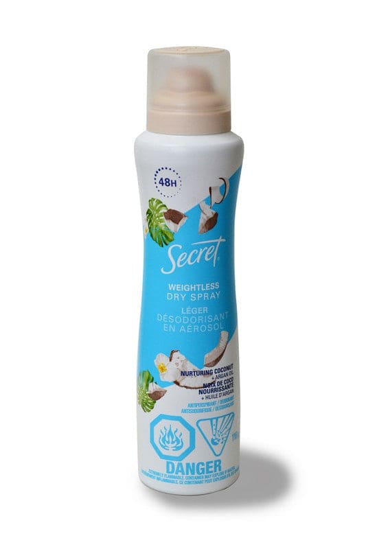 SECRET 116GM COCONUT+ ARGAN OIL SPRAY - Brantford Surplus