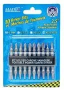 10 Pc Double End Driver Bit Set Toolway Industries