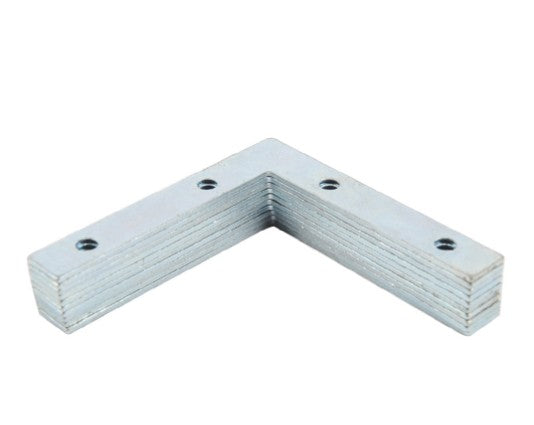 Flat Corner Brace 3 Inch - 10 Pack Metal Brackets