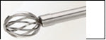 Silver extendable curtain rod"round twisted "1"diam, 66' x 120 inch