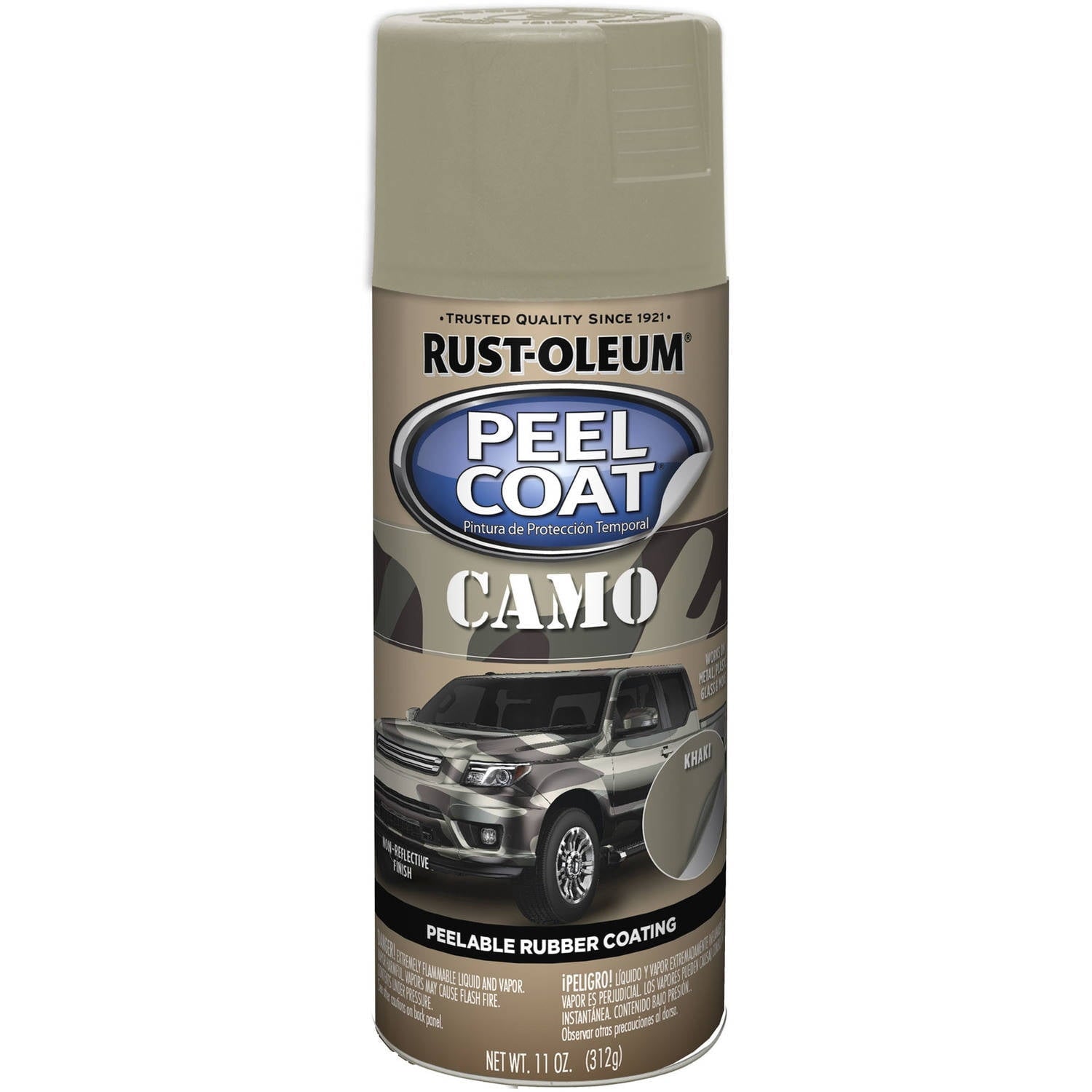 Rust-Oleum Peel Coat Camo Khaki — packaging