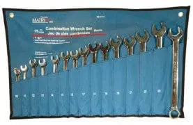 15 pc comb wrench set cr-v metric Toolway Industries