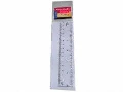 15CM.6" Clear Plastic Ruler/Pouch - Brantford Surplus