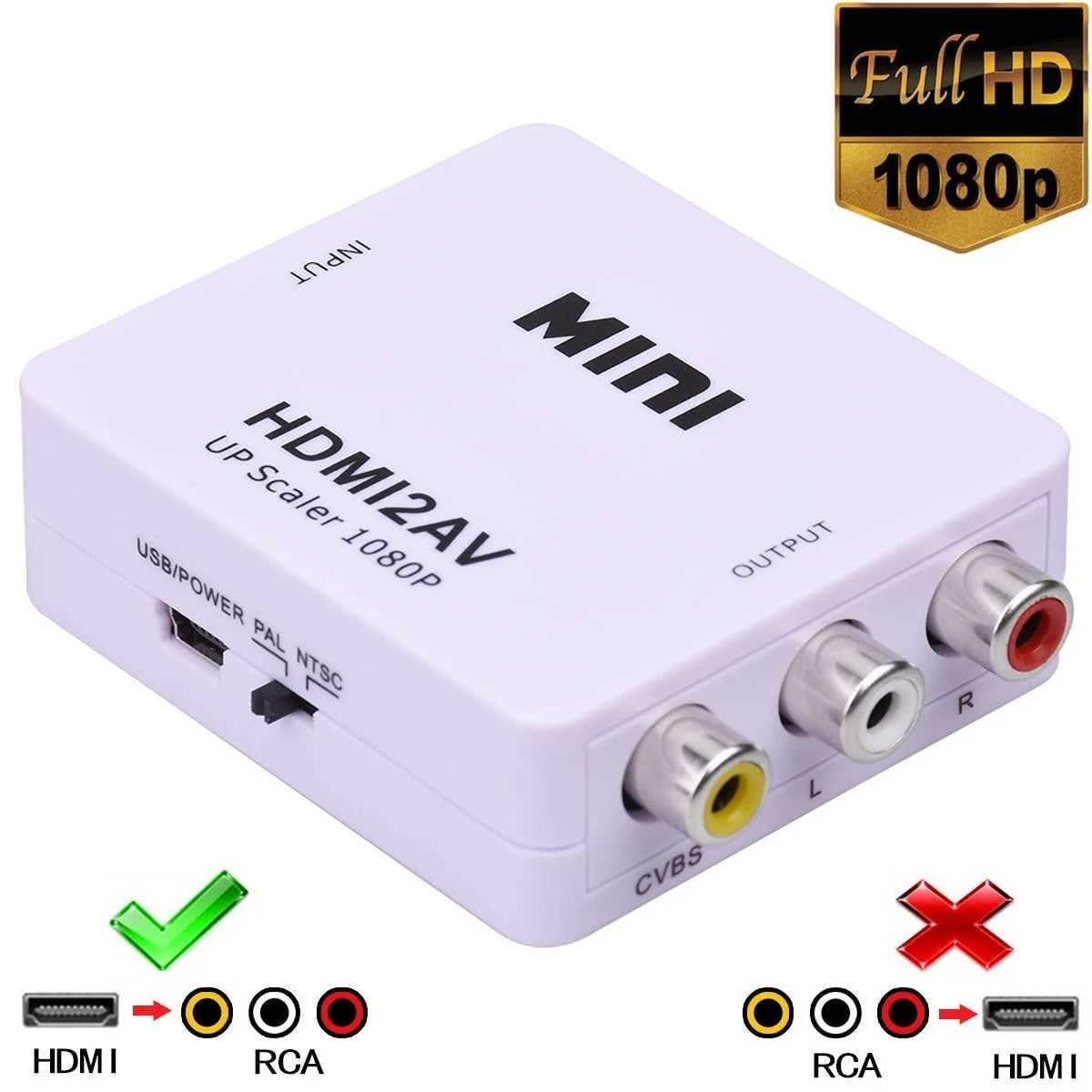 HDMI TO COMPOSITE AUDIO / VIDEO CONVERTER - Brantford Surplus