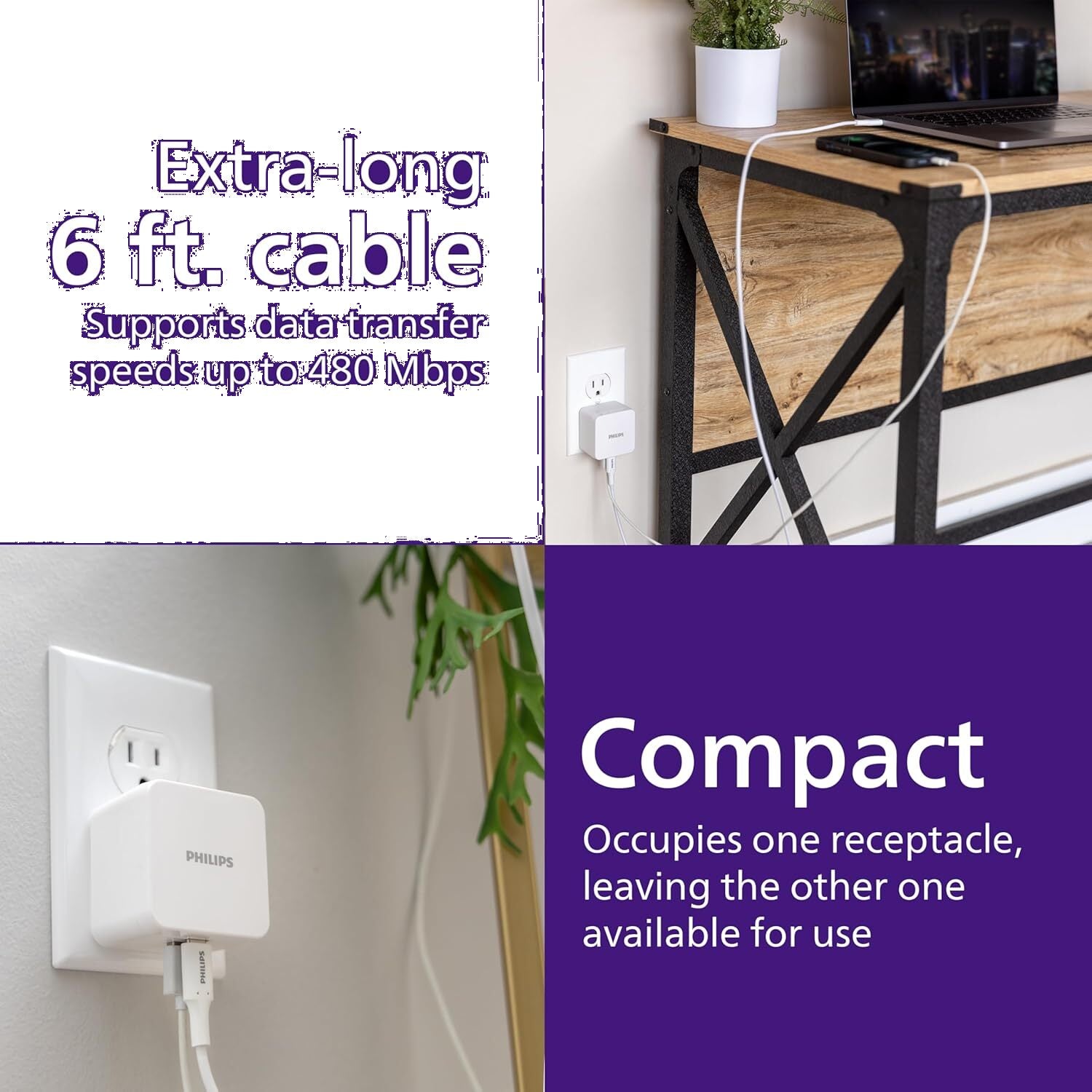 Philips 60W GaN USB-C Charger — packaging