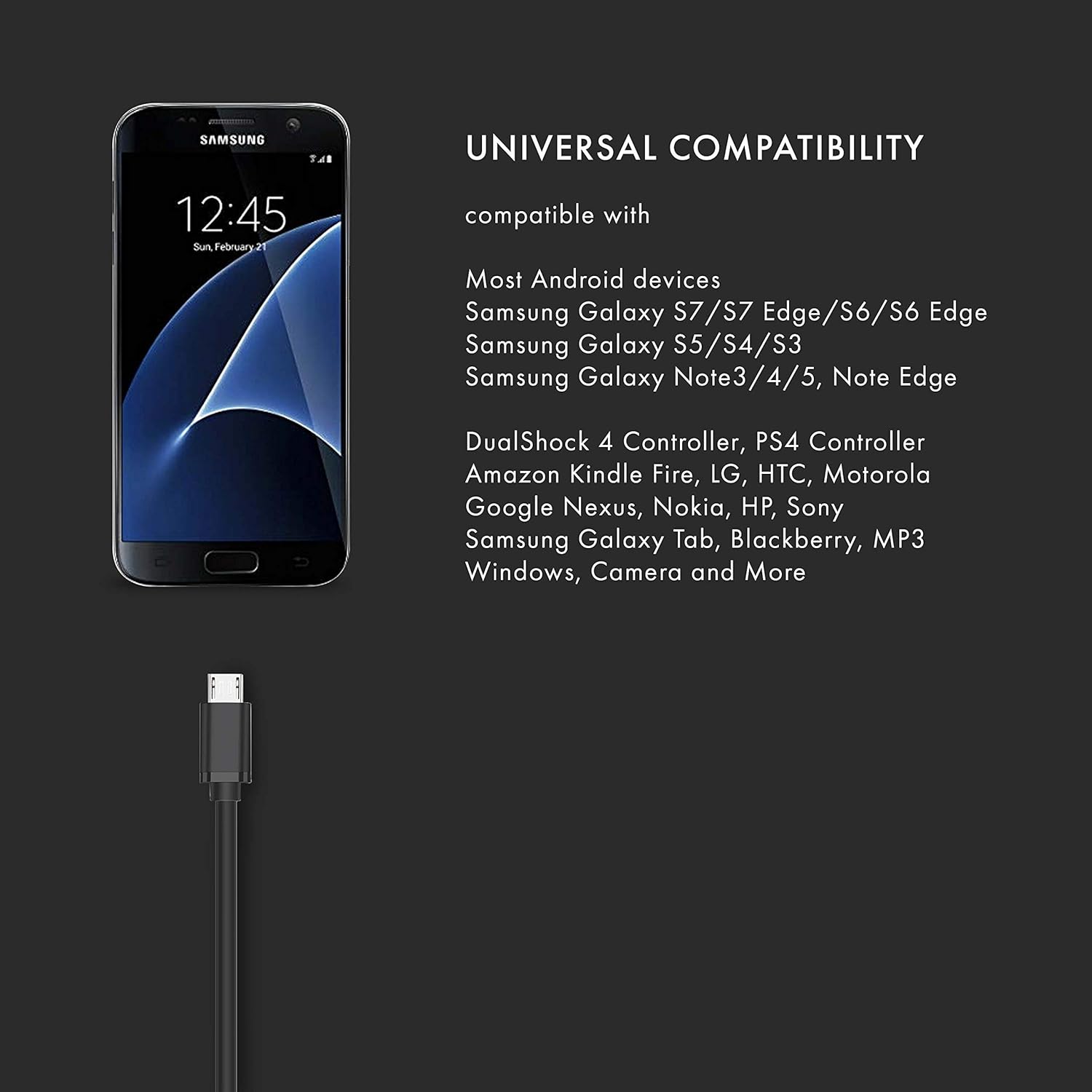 6" OTG Micro USB Cable with Fuse Protection