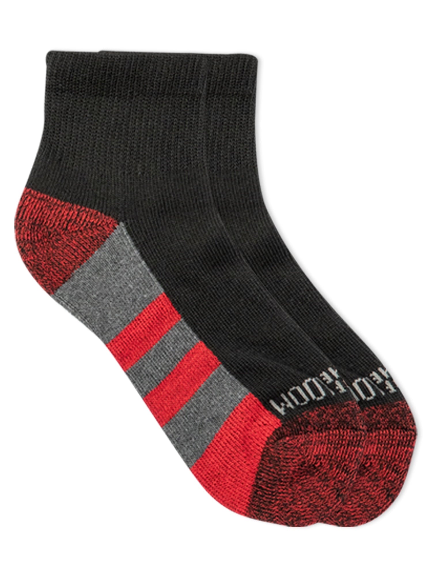 Fruit Of The Loom Boys Black Ankle Socks 10-Pack