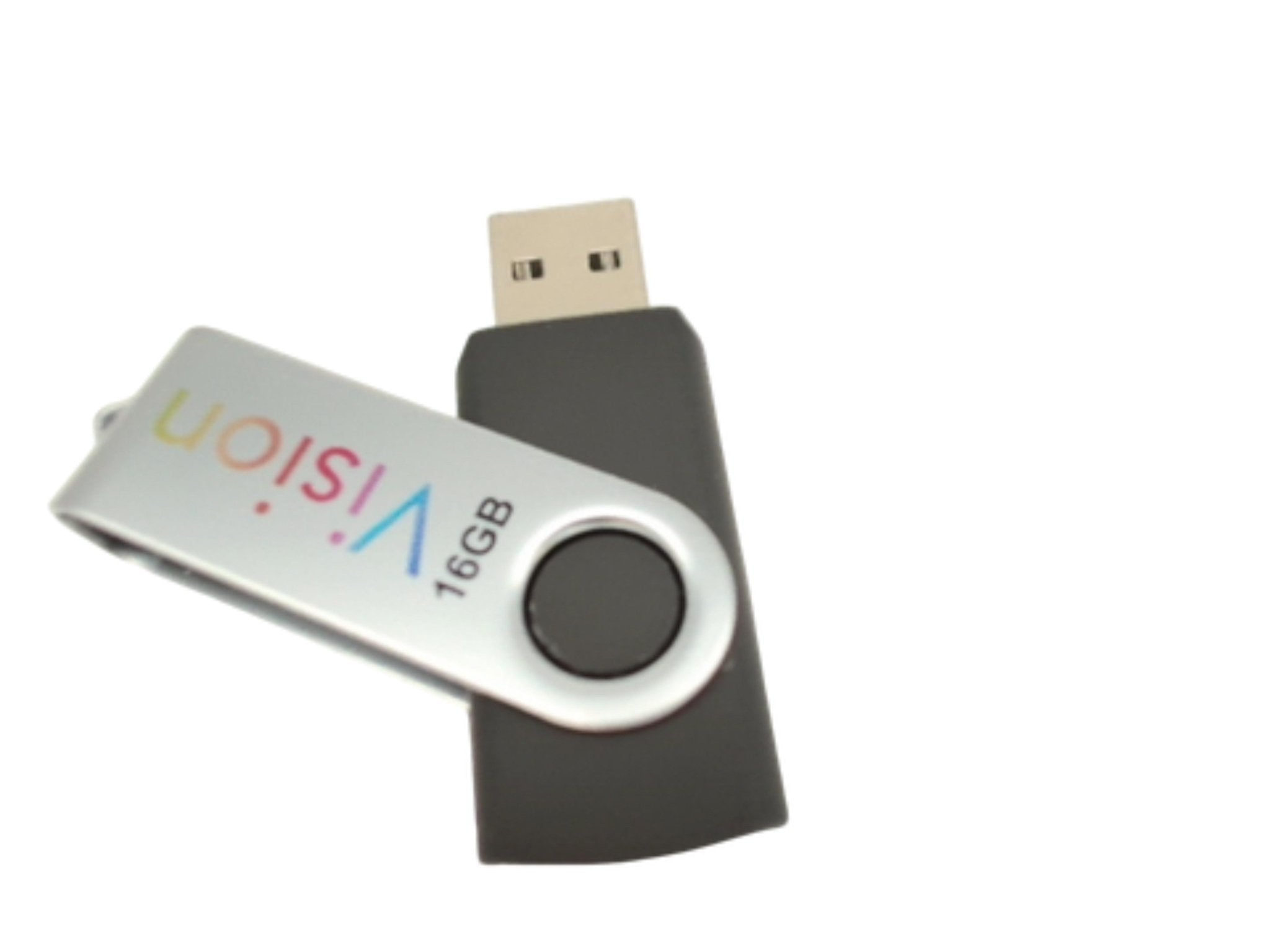 16GB Swivel USB Flash Drive - Vision High - Speed Memory Stick - Brantford Surplus