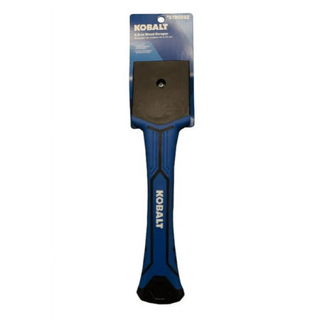 Kobalt 2.5-Inch Soft Grip Wood Scraper — in use
