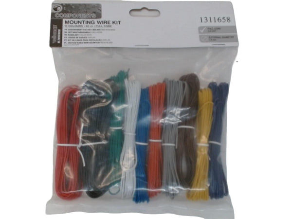 Mounting Wire Kit 10 Color Solid Core