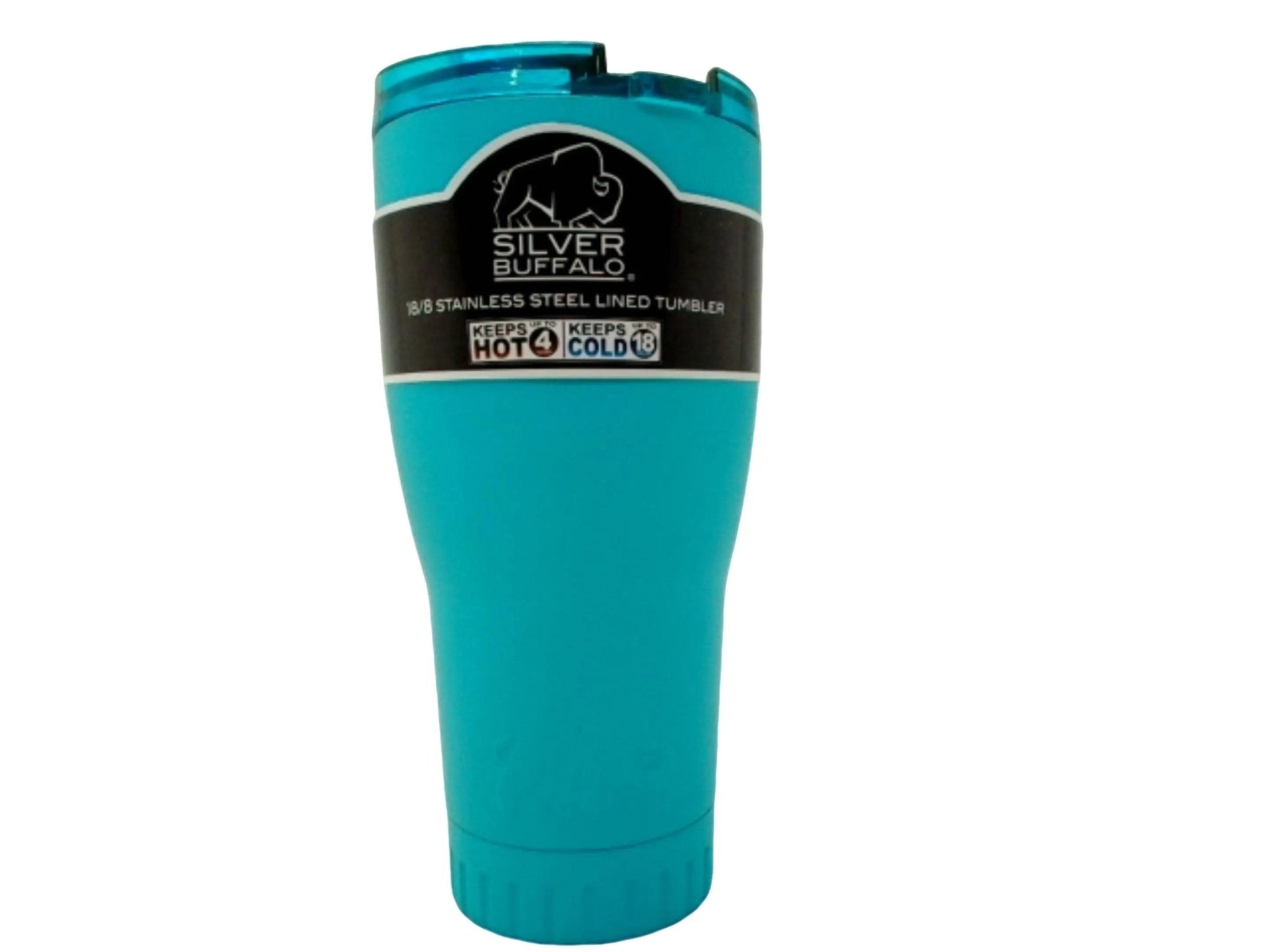 18/8 Stainless Steel Lined Tumbler 30oz. Teal Silver Buffalo Protek - Brantford Surplus