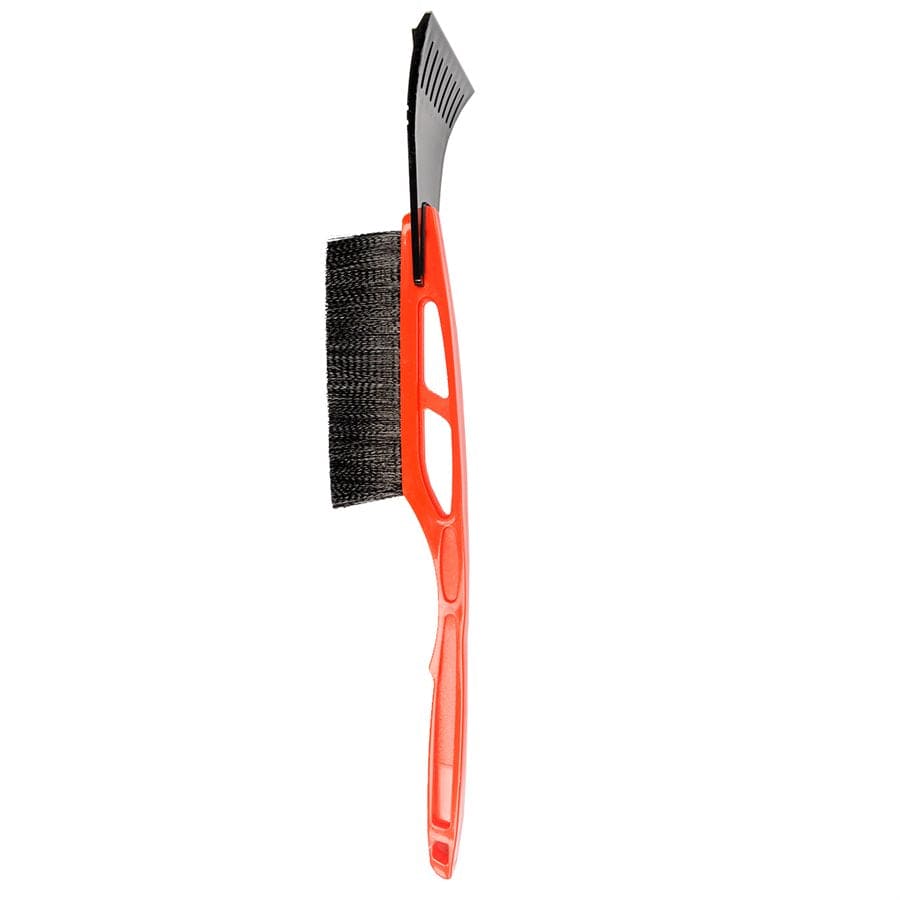 Snow Brush w/ Ice Scraper 21" Red Handle - Brantford Surplus