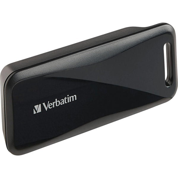 Verbatim USB-C Pocket Card Reader — in use