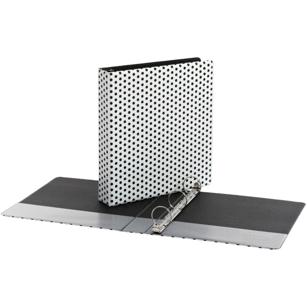 1.5" Black & White Binder - Oxford Punch Pop