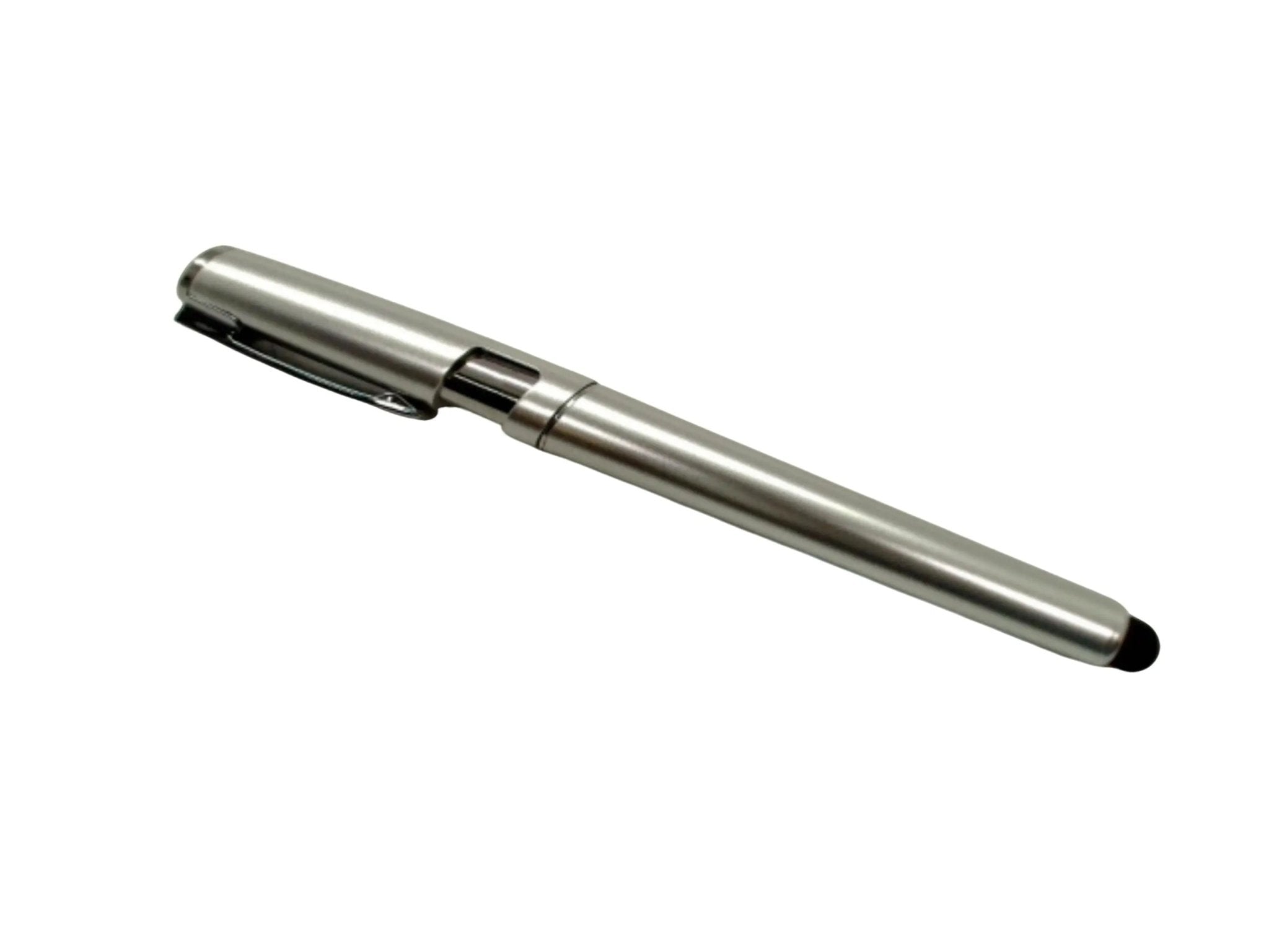 2 - in - 1 Silver Ball Pen with Stylus Tip - Brantford Surplus