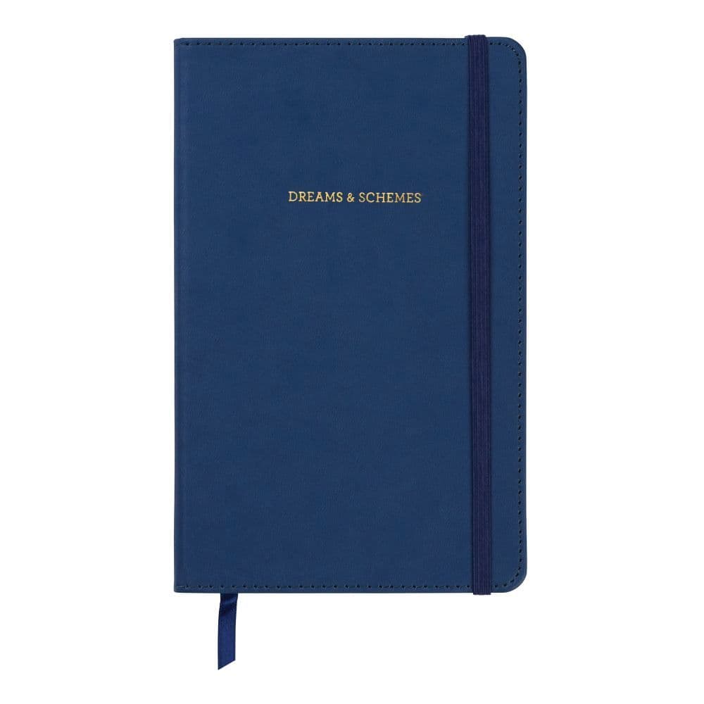 Blue Leatherette Dreams and Schemes Journal — alternate view