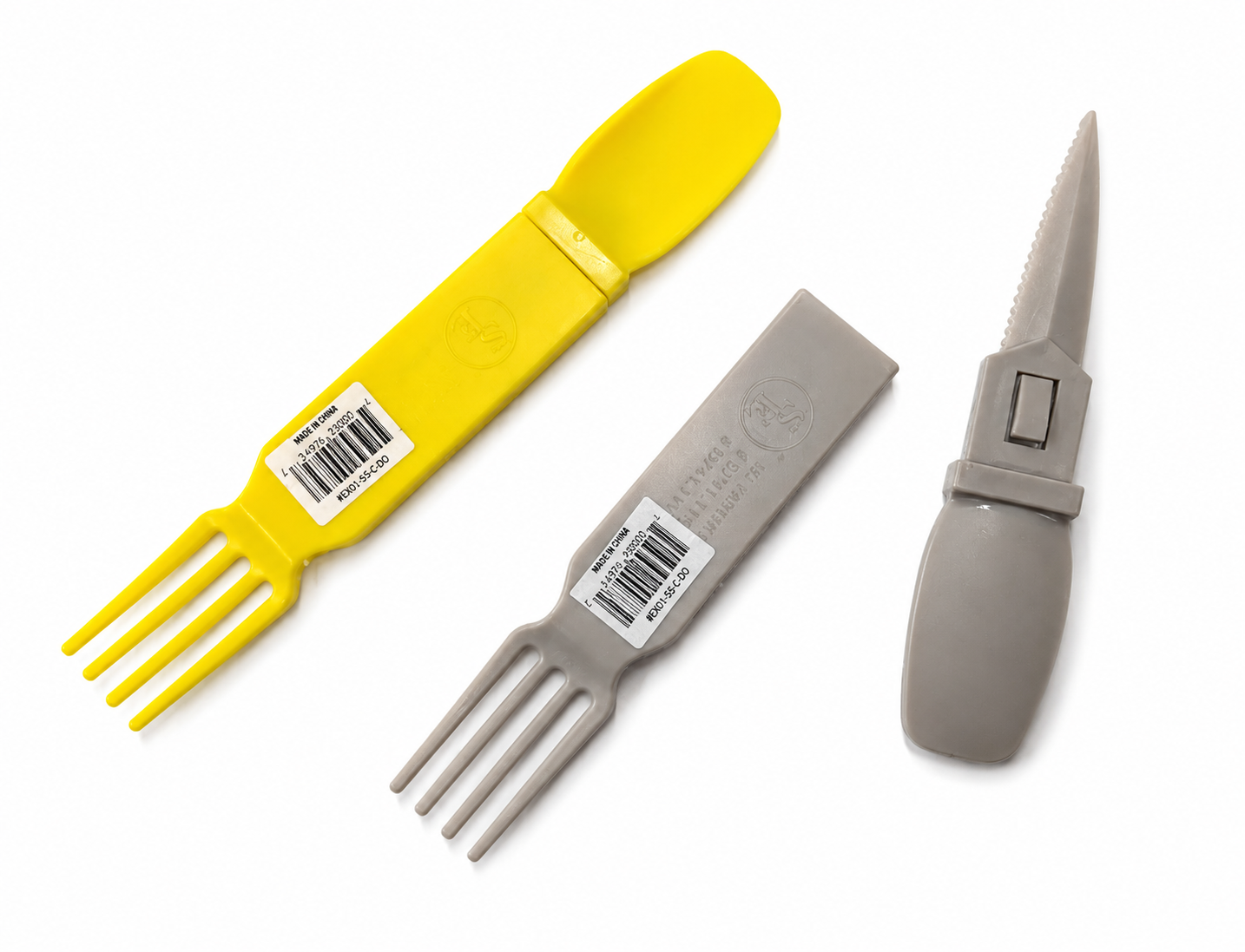 Utensil Set Plastic 3 In 1 Snapitite