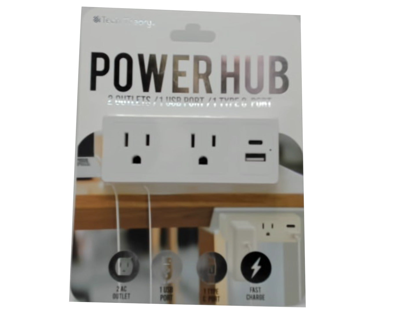 Power Hub 2 Outlet W/usb Ports Tech Theory - Brantford Surplus