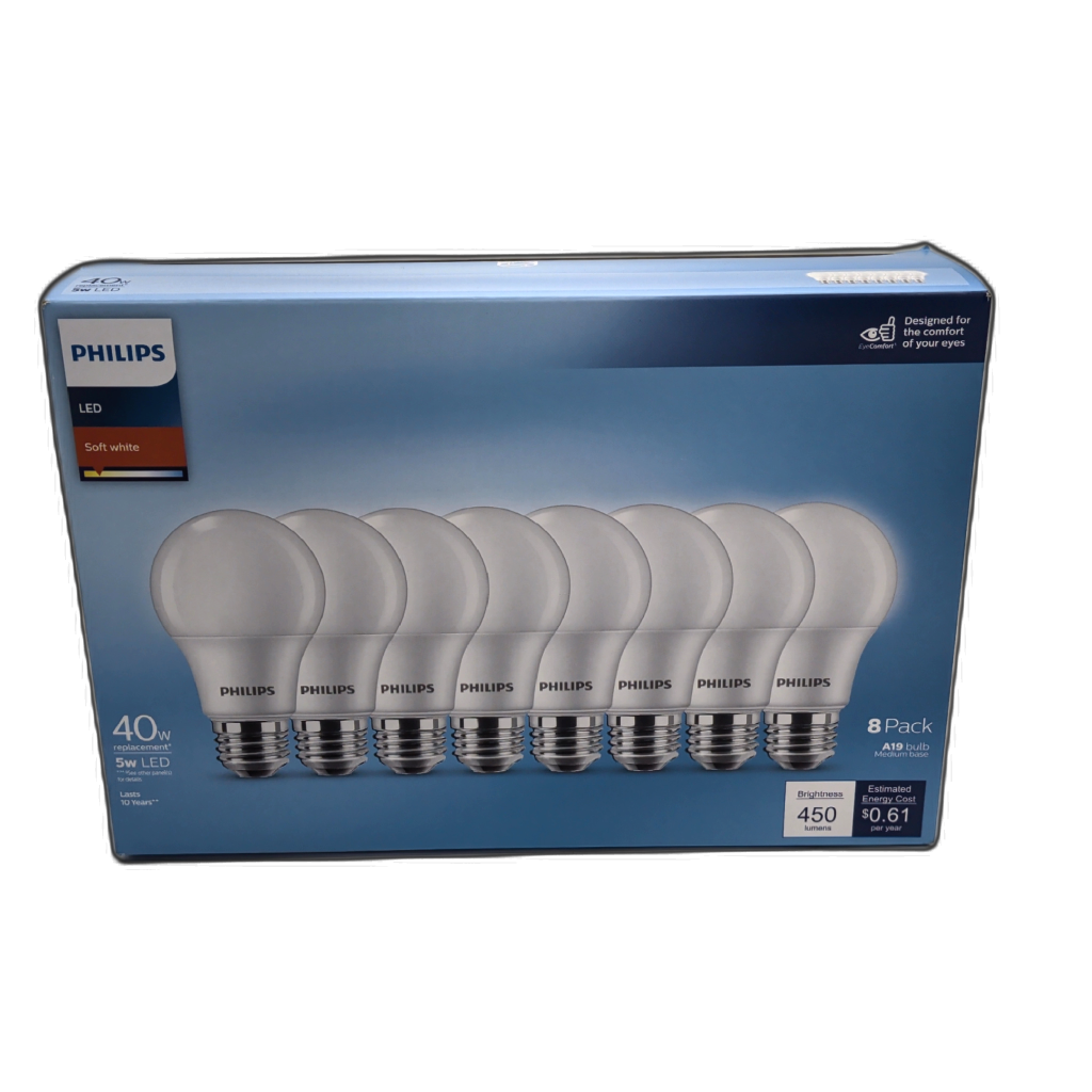 Philips LED bulb 8 pack 40W replacement soft white