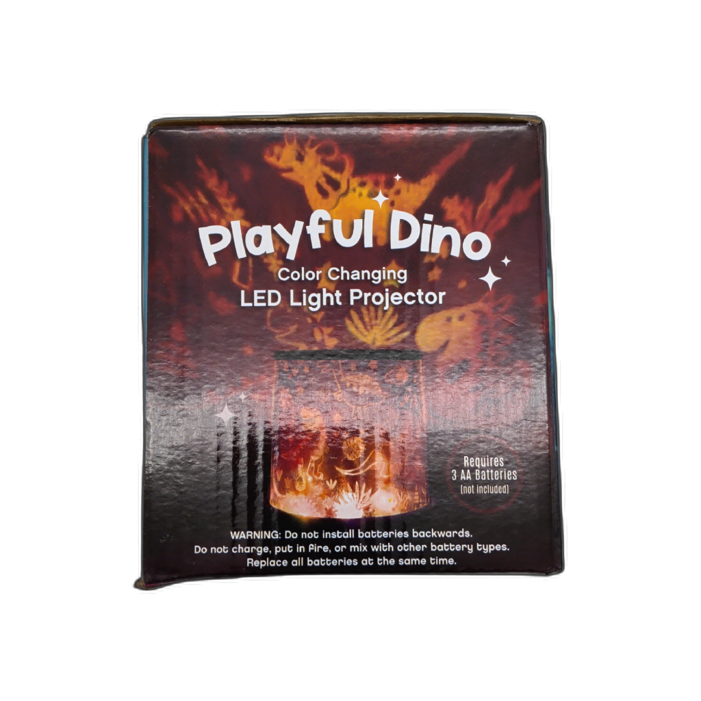 Color Changing LED Light Projector Playful Dino Streamline Imagined — detail