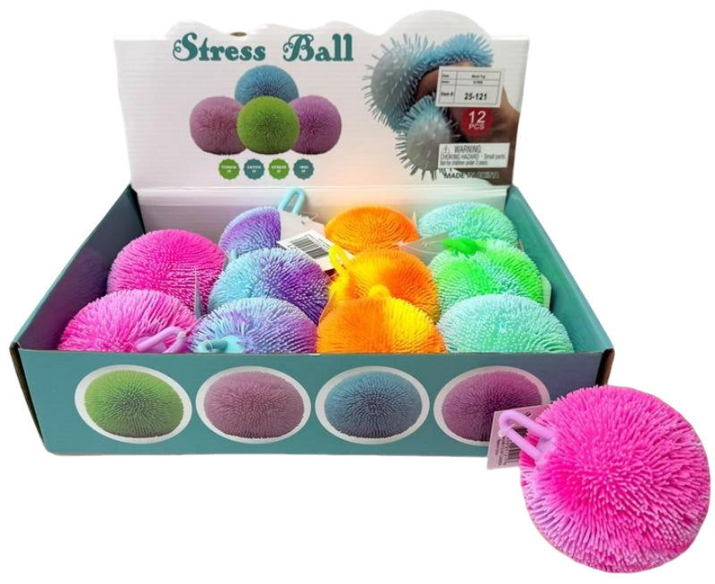 Fluffy Puffer Ball Assorted Colors Display Set