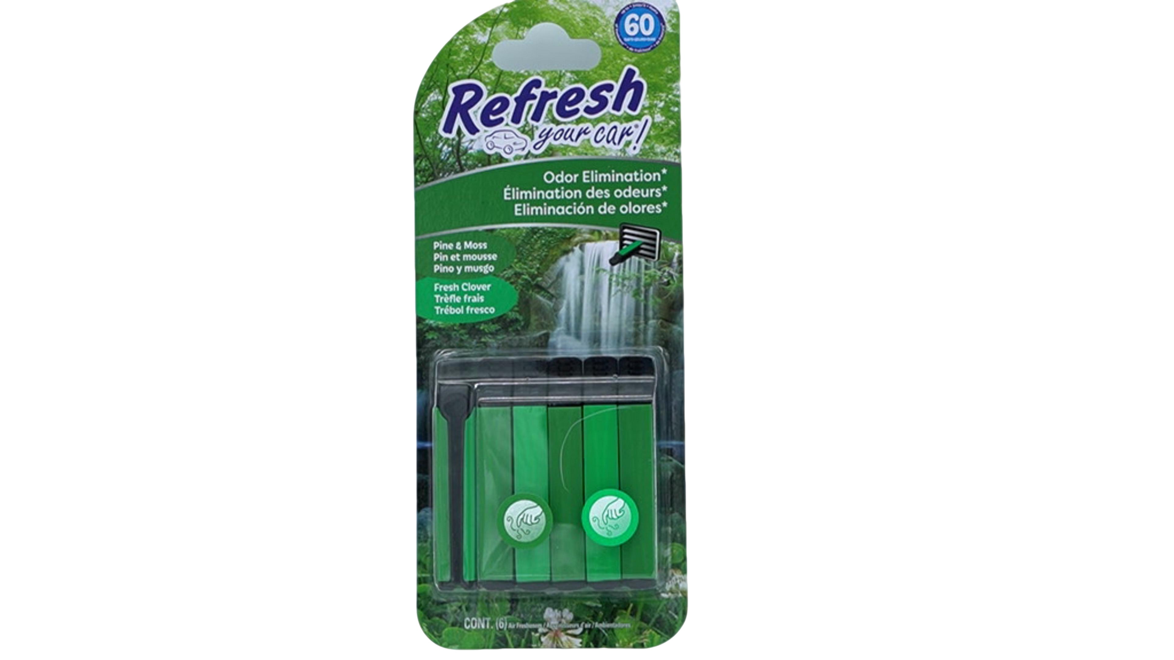 Car Air Freshener 6pk Pine Moss Clover Scent