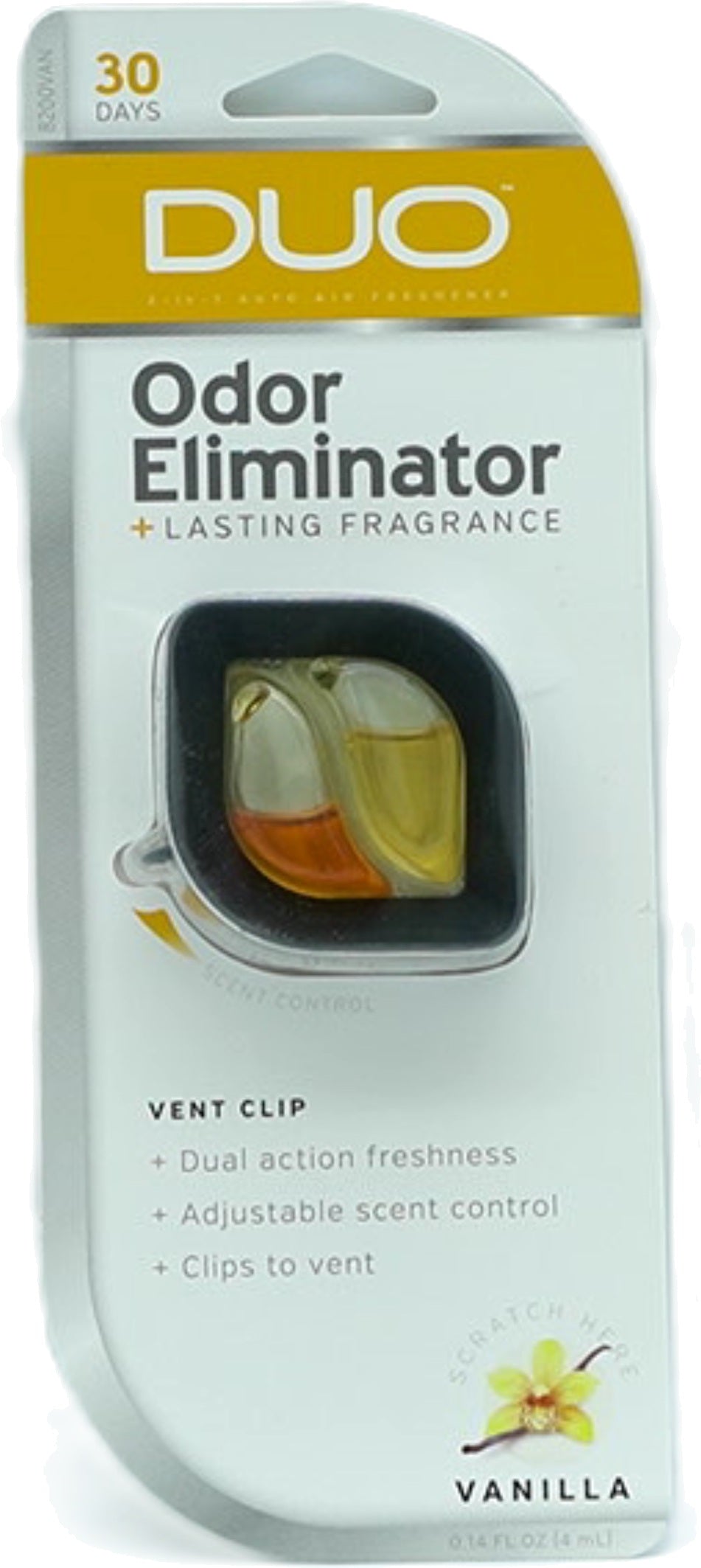 Vanilla Car Air Freshener Vent Clip Odor Eliminator