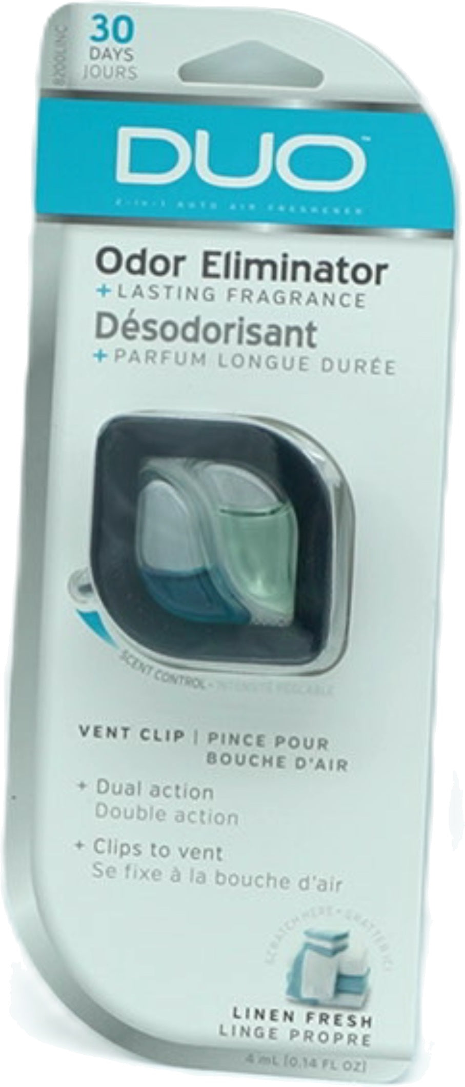 Linen Fresh Car Air Freshener Vent Clip Duo