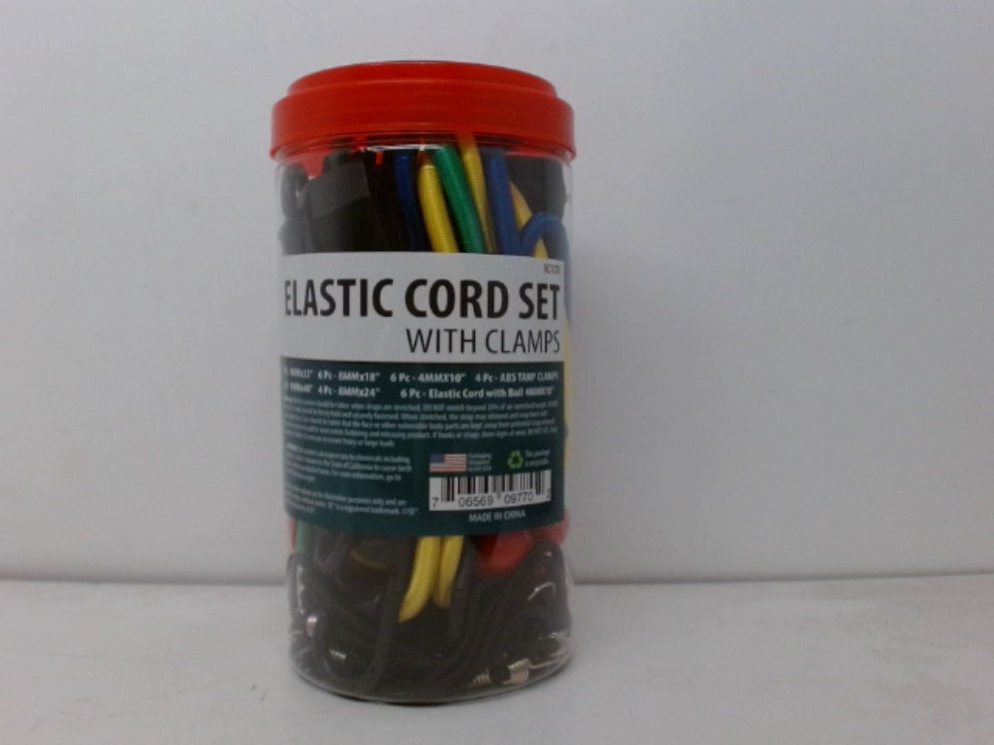 Elastic Cord Set w/Clamps 30pcs. (ENDCAP) - Brantford Surplus