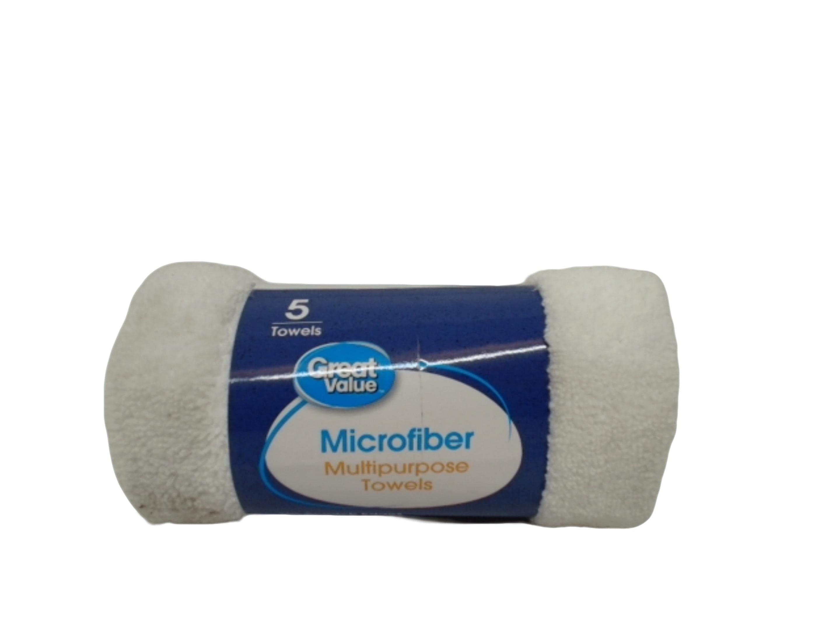 Microfiber Multipurpose Towels 5pk. Great Value - Brantford Surplus