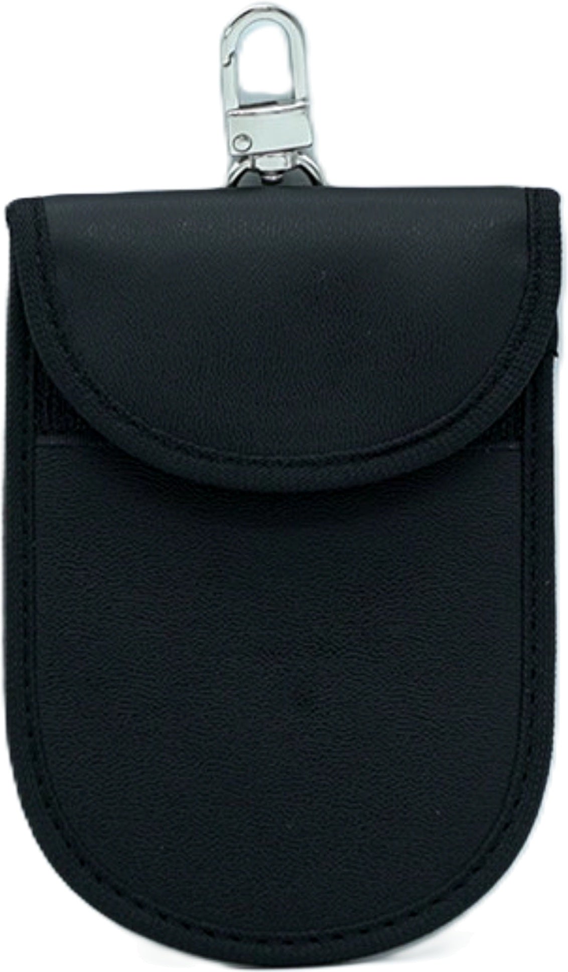 RFID Key Fob Protector Pouch with Clip Black