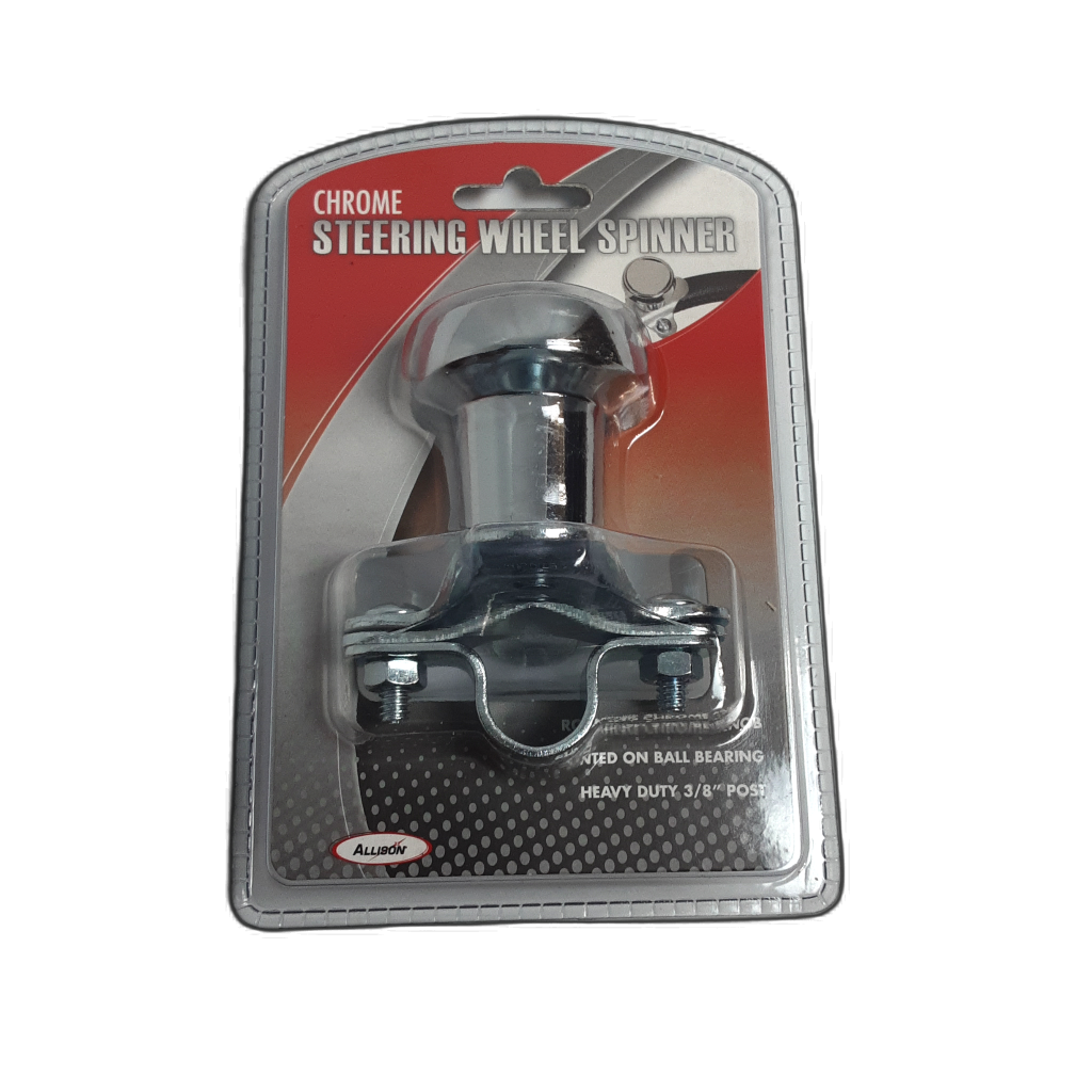 Allison Chrome Steering Wheel Spinner Knob