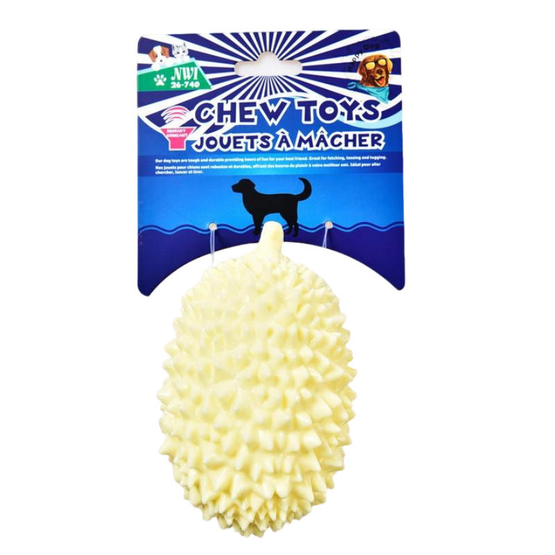 PET CHEW TOY SQUEEKY BALL 5" PINEAPPLE STYLE - Brantford Surplus