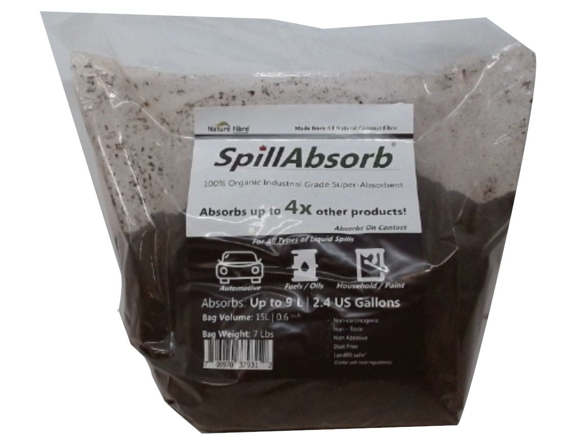 Spillabsorb 7lbs. 100% Organic Industrial Grade Super Absorbent - Brantford Surplus