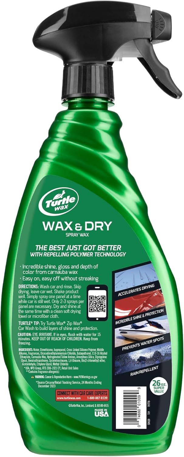 Turtle Wax Wax & Dry — application view