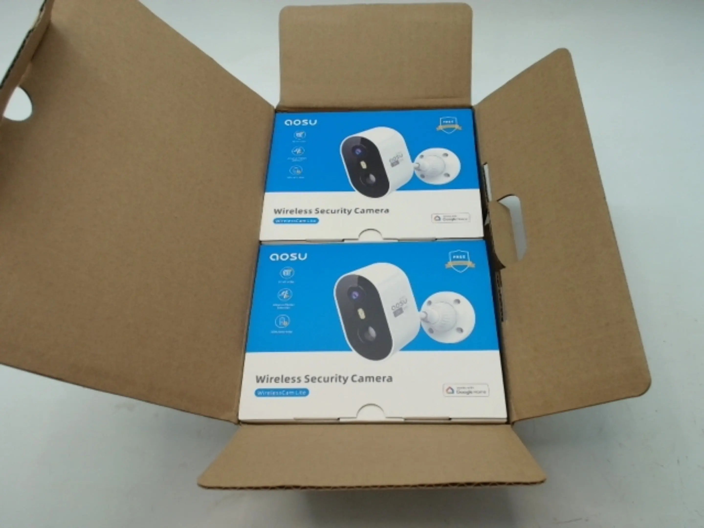 2K Wireless Security Camera 2pk. Aosu (or $49.99ea.) KWDC