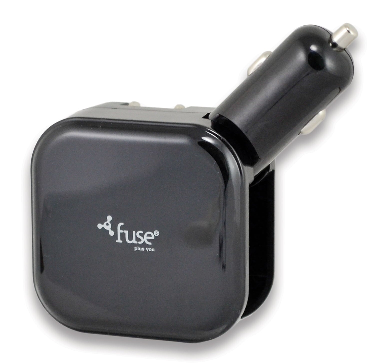 2-in-1 Foldable USB Wall Car Charger 2.1A Dual Port