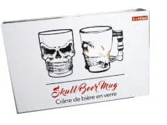 2pc.Glass 550ml.Skull Mug Beer MODHOU