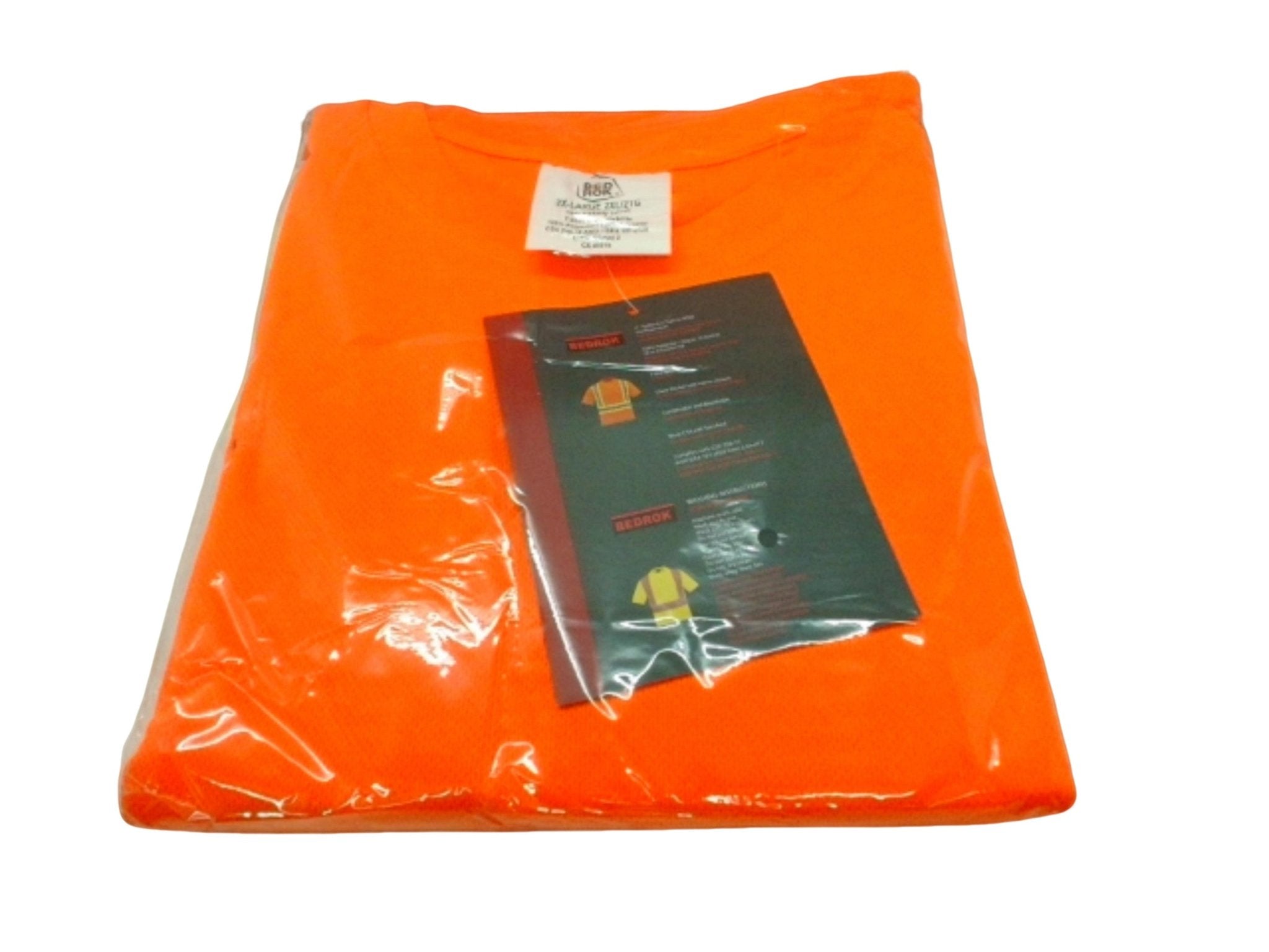 2XL High Visibility Orange Safety T-Shirt - Bedrok - Brantford Surplus