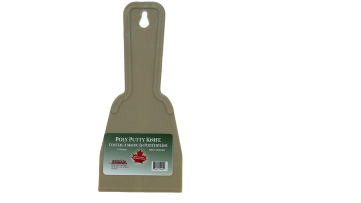 3" Poly Putty Knife - Millside Durable Spreader Tool - Brantford Surplus