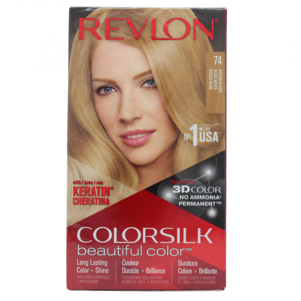 Revlon Colorsilk Medium Blonde Hair Dye – Ammonia-Free Color