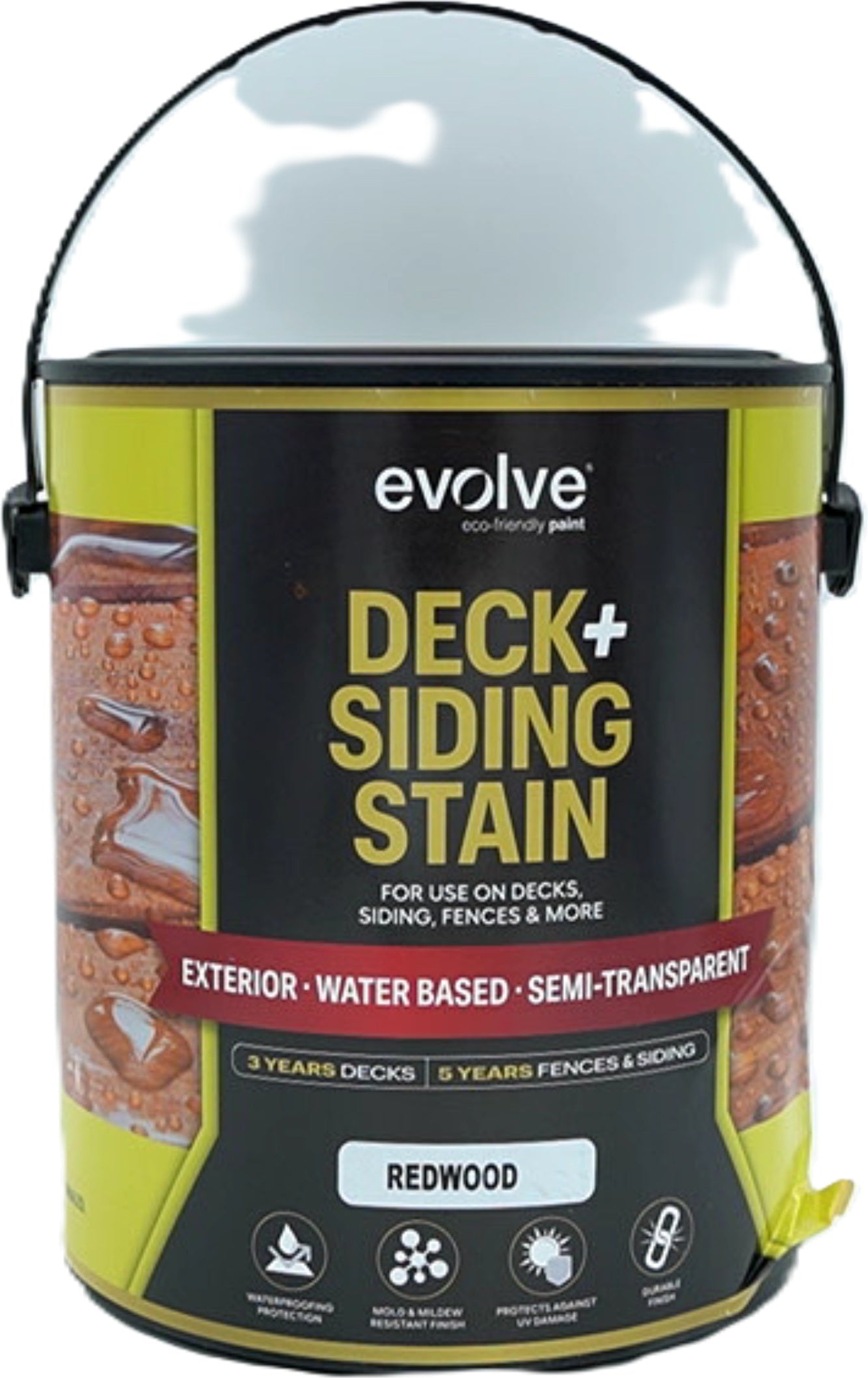 Evolve Deck & Siding Stain – Redwood 3.78L